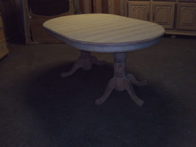 Table Ovale + 1 Rallonge : 1,07 X 0,40